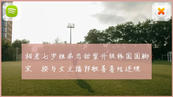 相差七岁姐弟恋甜蜜升级韩国国脚宋旻揆与女主播郭敏善喜结连理